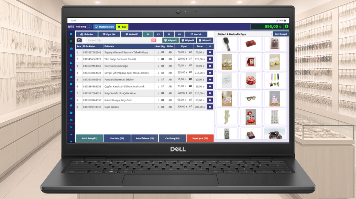 Bijuteri satış sistemi
