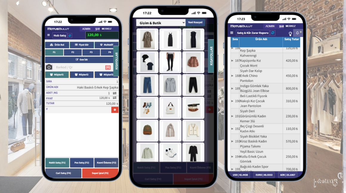 Giyim butik barkod sistemi